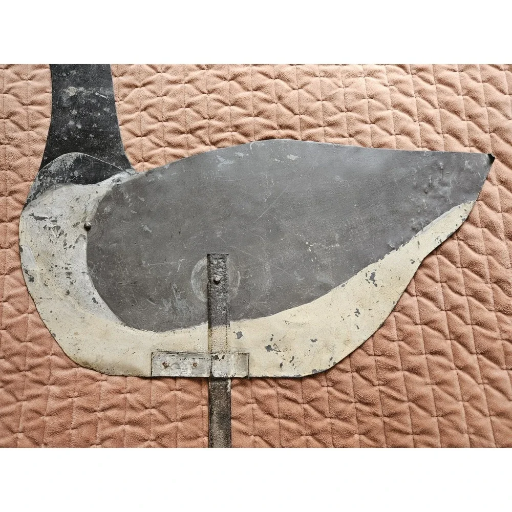 Vintage Collapsible Goose Decoy Sheet Metal Foldable 27 1/2